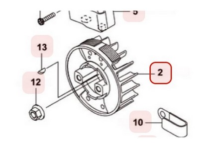 Volant magnétique pour moteur Kawasaki (210502316)