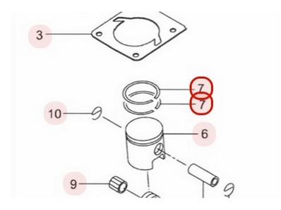 Segment pour tronçonneuse Maruyama (285880)