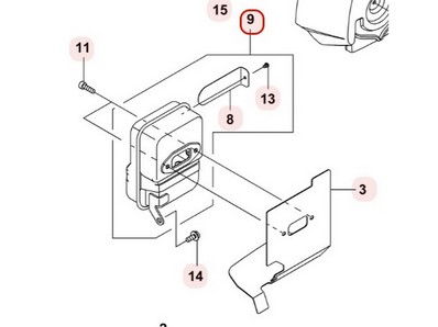 Pot d'échappement pour moteur Kawasaki (490692454)