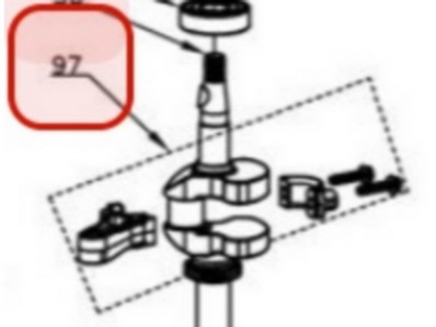 Bielle pour moteur Y173V (chinois) (TY3470000000)