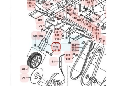 Support de roue avant pour motobineuse Sarp / Pubert (3002000308)