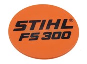 Plaque matricule pour débroussailleuse Stihl (41349671509)