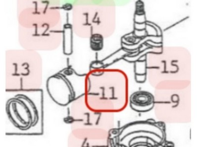 Piston pour moteur Kawasaki (130012154)