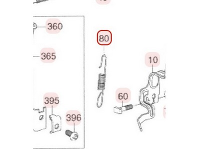 Ressort de régulateur pour moteur Robin / Subaru (16063Z02061000)