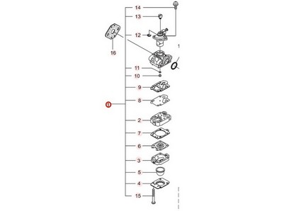 Carburateur pour pompe à eau Maruyama (277881)