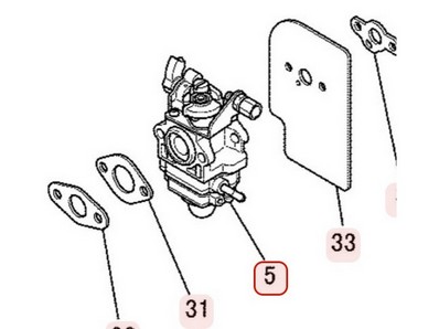 Carburateur pour moteur Mitsubishi (KK22064AA)