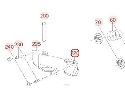 Culbuteur d'admission pour moteur Robin / Subaru (14311Z02032000)