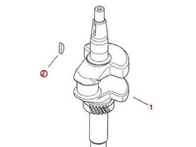 Clavette d'allumage pour moteur Kohler (1434001S)