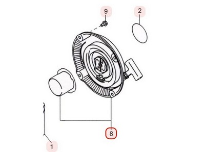 Lanceur pour moteur Robin / Subaru (20A5020130)