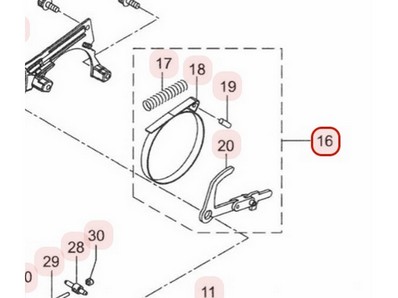 Mécanisme frein de chaîne pour tronçonneuse Maruyama (272814)