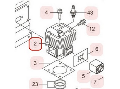 Cylindre pour souffleur Maruyama (275765)