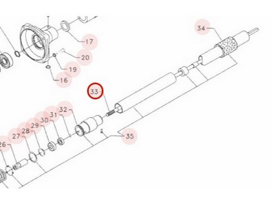 Arbre de transmission pour débroussailleuse Sarp (391110)