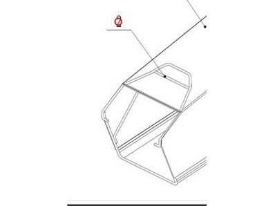 Armature de bac (panier) pour tondeuse Weibang (5380602010S22)