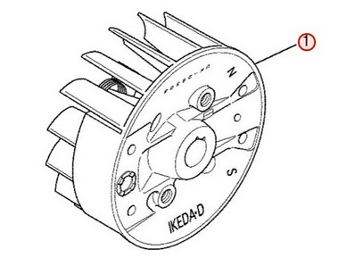 Volant magnétique pour moteur Mitsubishi (KE11034AB)