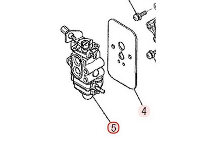 Carburateur pour moteur Mitsubishi (LK21081BA)