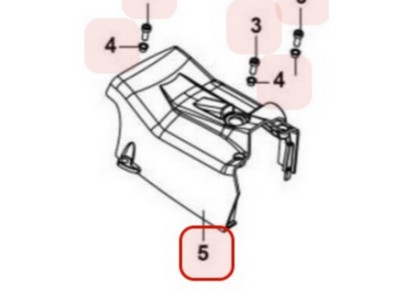 Capot moteur noir pour tronçonneuse Maruyama (M036712)