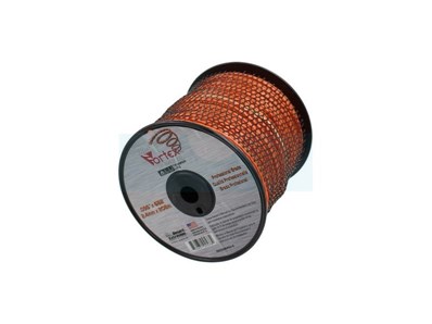 Fil nylon copolymère vortex Alu orange 2,4mm / 208m
