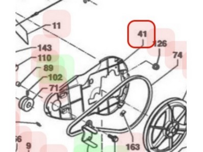 Cache intérieur de capot pour motobineuse Sarp (0340010089)