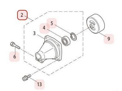 Carter d'embrayage pour taille haie Maruyama (219602)