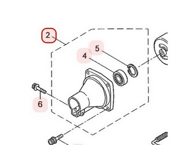 Carter d'embrayage pour perche élagueuse Maruyama (221473)