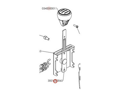 Manette de vitesse pour motobineuse Sarp (3001000065)