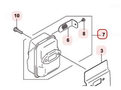 Pot d'échappement pour moteur Kawasaki (490690784)