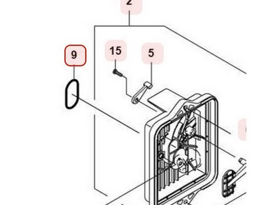 Joint torique de filtre à air pour moteur Kawasaki (920550762)