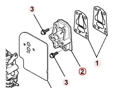 Manchon d'admission rigide pour moteur Mitsubishi (KK31045AA)