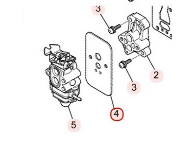 Joint d'admission pour moteur Mitsubishi (KW39091AA)