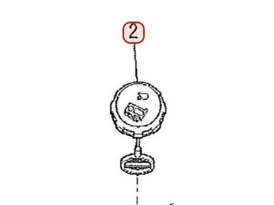 Bouchon d'éssence pour moteur Mitsubishi (LF05016BC)