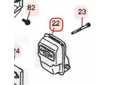 Pot d'échappement pour moteur Zenoah (T170015110)