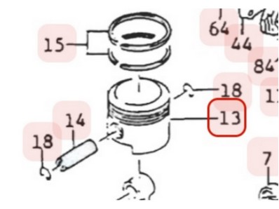 Piston pour moteur Kawasaki (130012121)