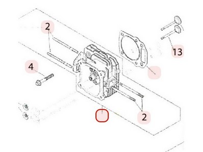 Culasse pour moteur Kohler (1431801S)