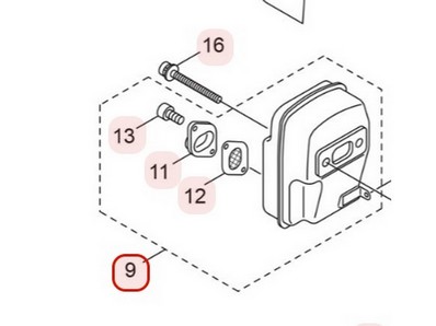 Pot d'échappement pour souffleur Maruyama (282585)