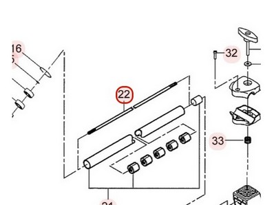 Arbre de transmission pour débroussailleuse Kaaz (64011252)