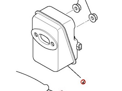 Pot d'échappement pour moteur Mitsubishi (KM01116AA)