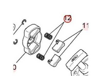 Ressort de cliquet de lanceur pour moteur Mitsubishi (KS01004AA026)